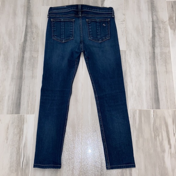 Rag & Bone Skinny, USA Made, Blue, Style: W1502K520, 26x24, EUC, $189 MSRP - Picture 11 of 12